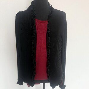 Chico's Black Travelers Jacket Size 1